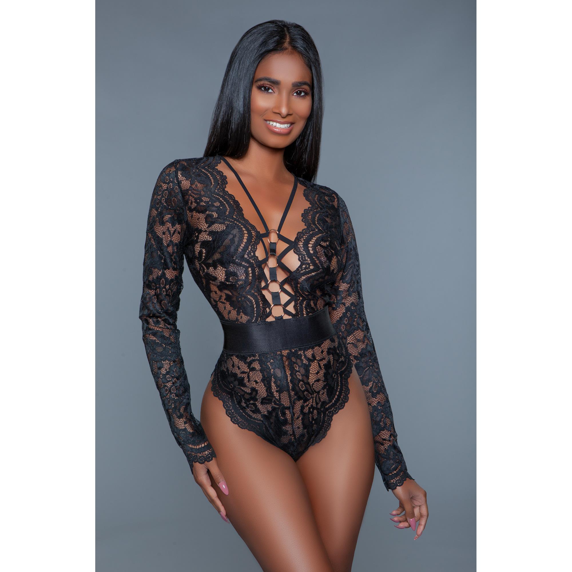 BeWicked Ramona Bodysuit Black XL | Sexig Body | Intimast