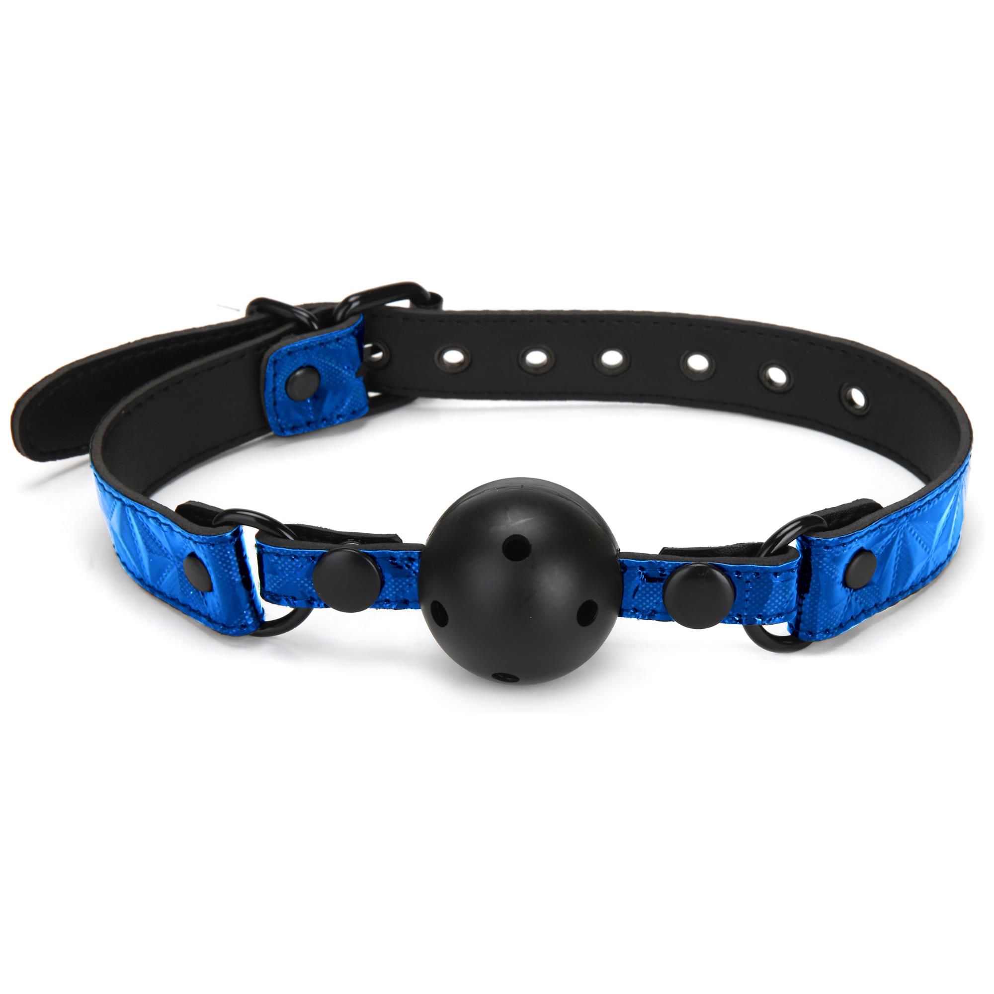 Whipsmart Diamond Ball Gag Blue | Gagball | Intimast