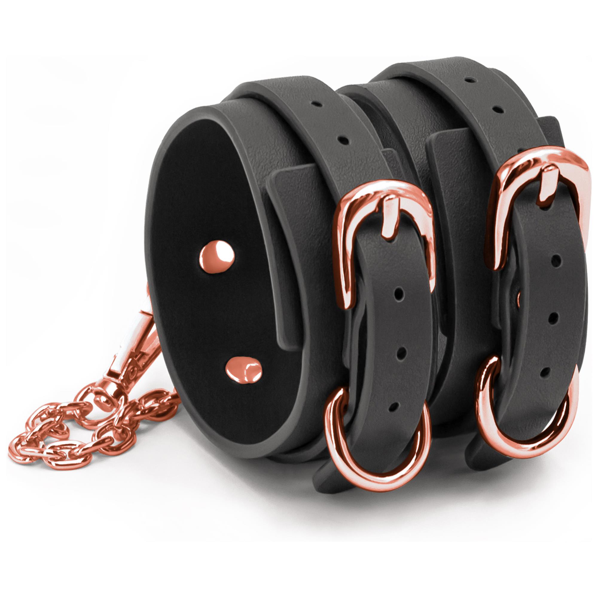 Bondage Couture Ankle Cuffs Black | Handbojor | Intimast