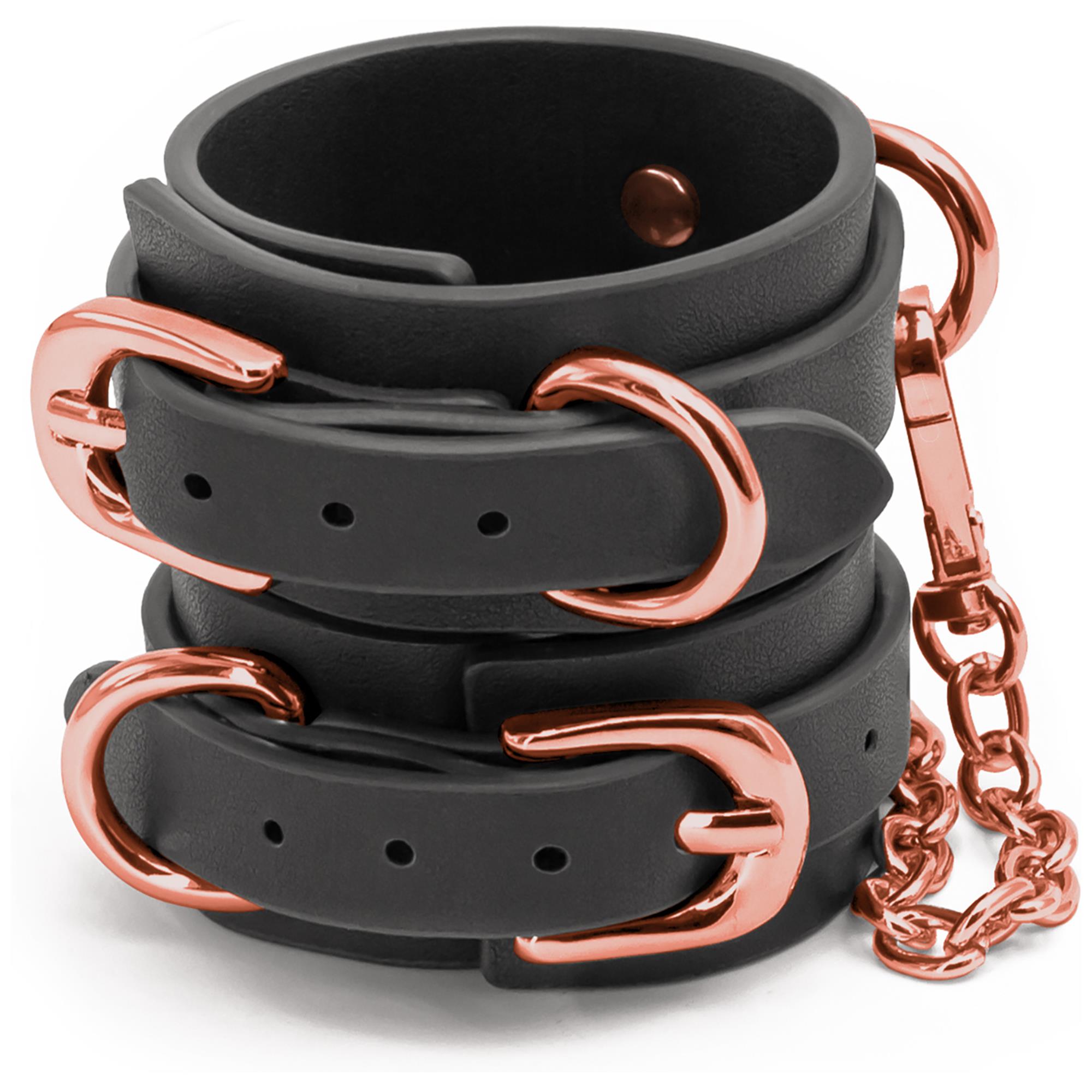 Bondage Couture Wrist Cuffs Black | Handbojor | Intimast