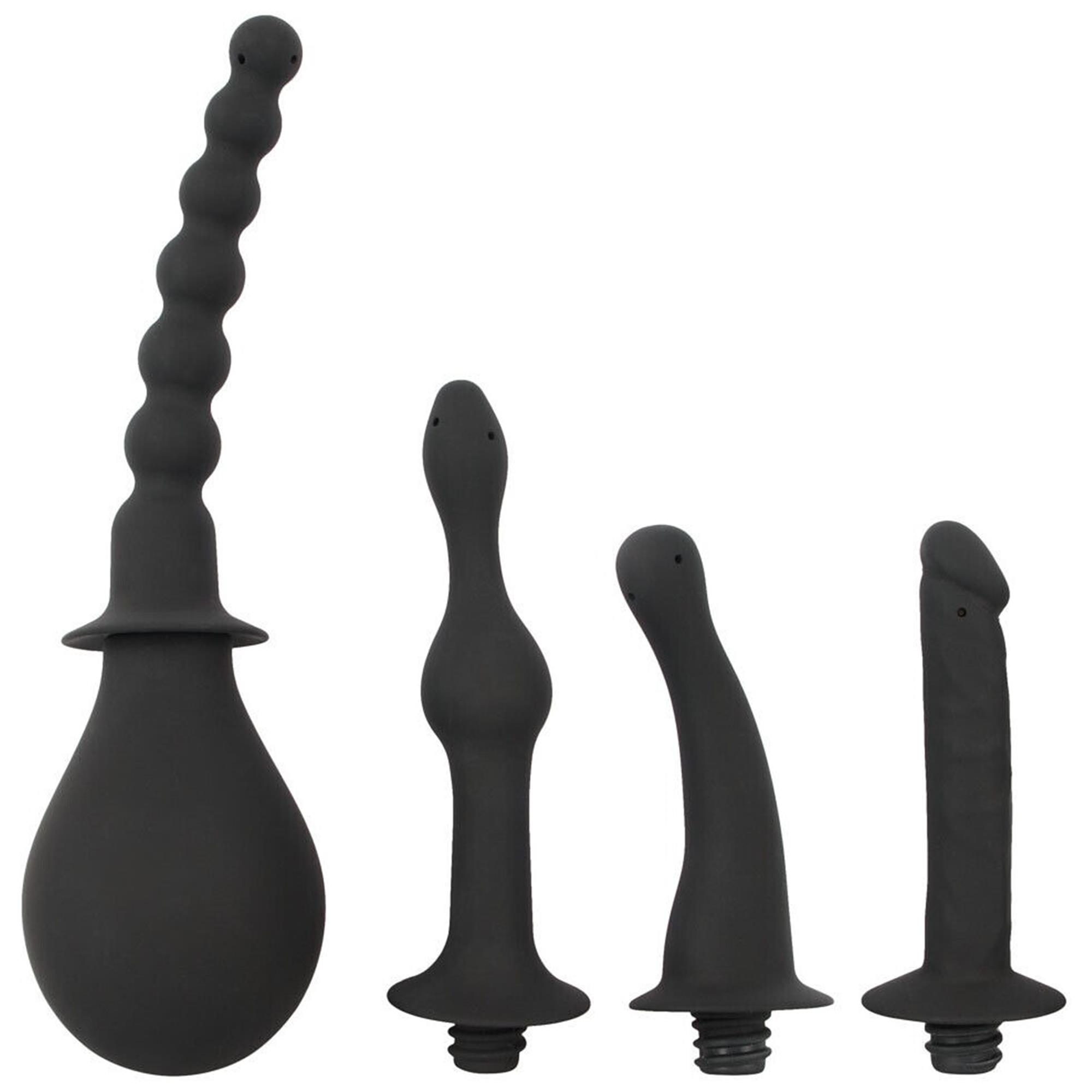 Douche With 4 Attachments Black | Analhygien | Intimast