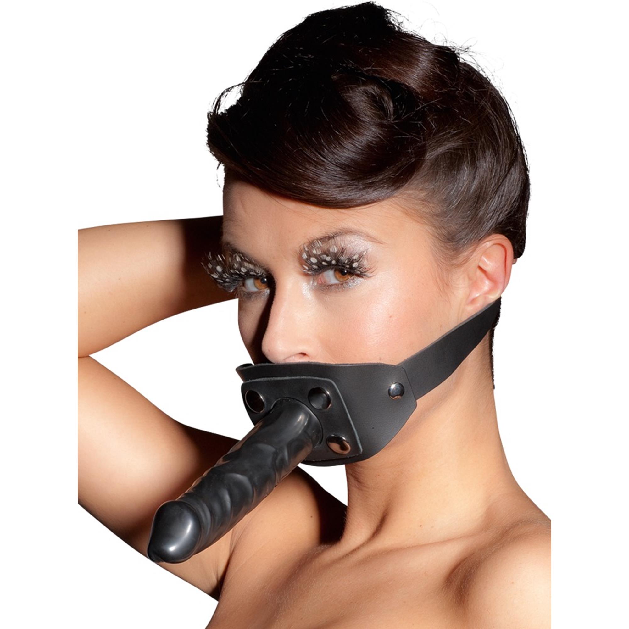 Leather Gag Black | Gagball | Intimast