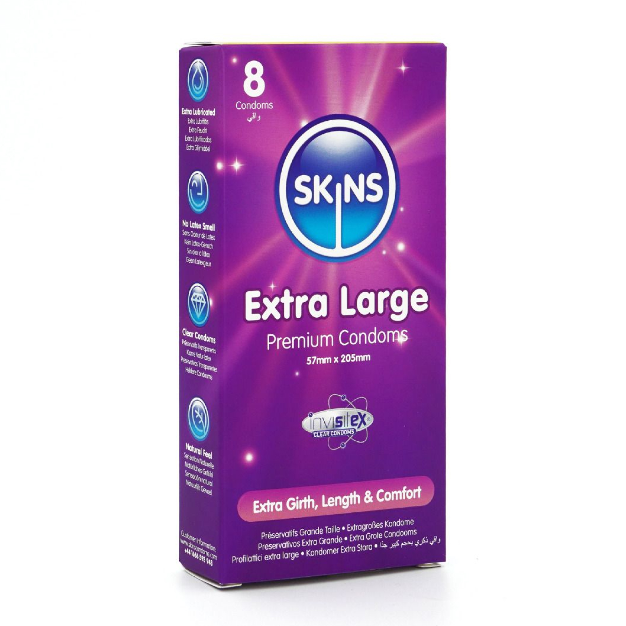 Skins Condoms Extra Large 8-pack | Kondomer | Intimast