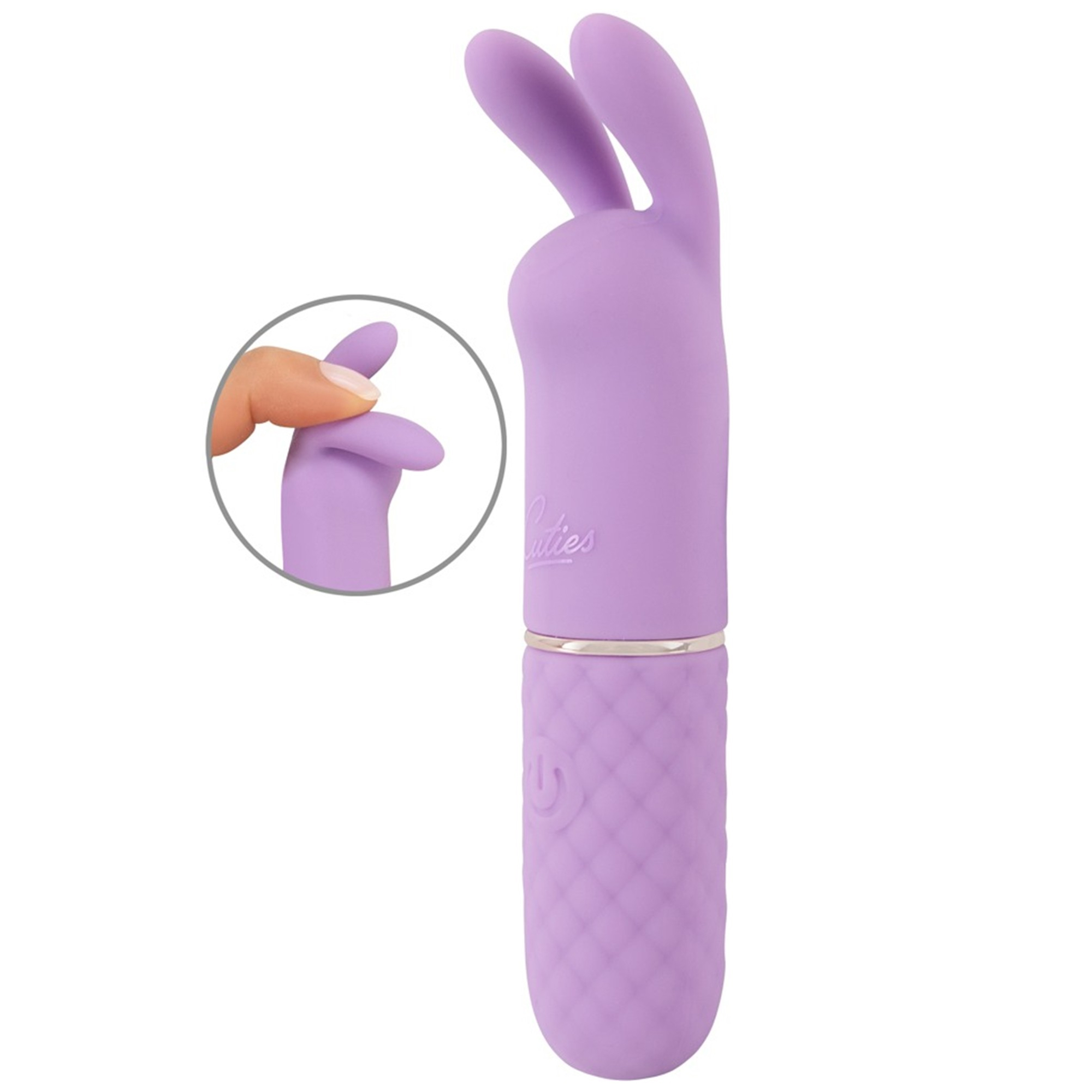 Cuties - Mini Vibrator Rabbit Bullet - Purple | Klitorisvibrator uppladdningsbar | Intimast