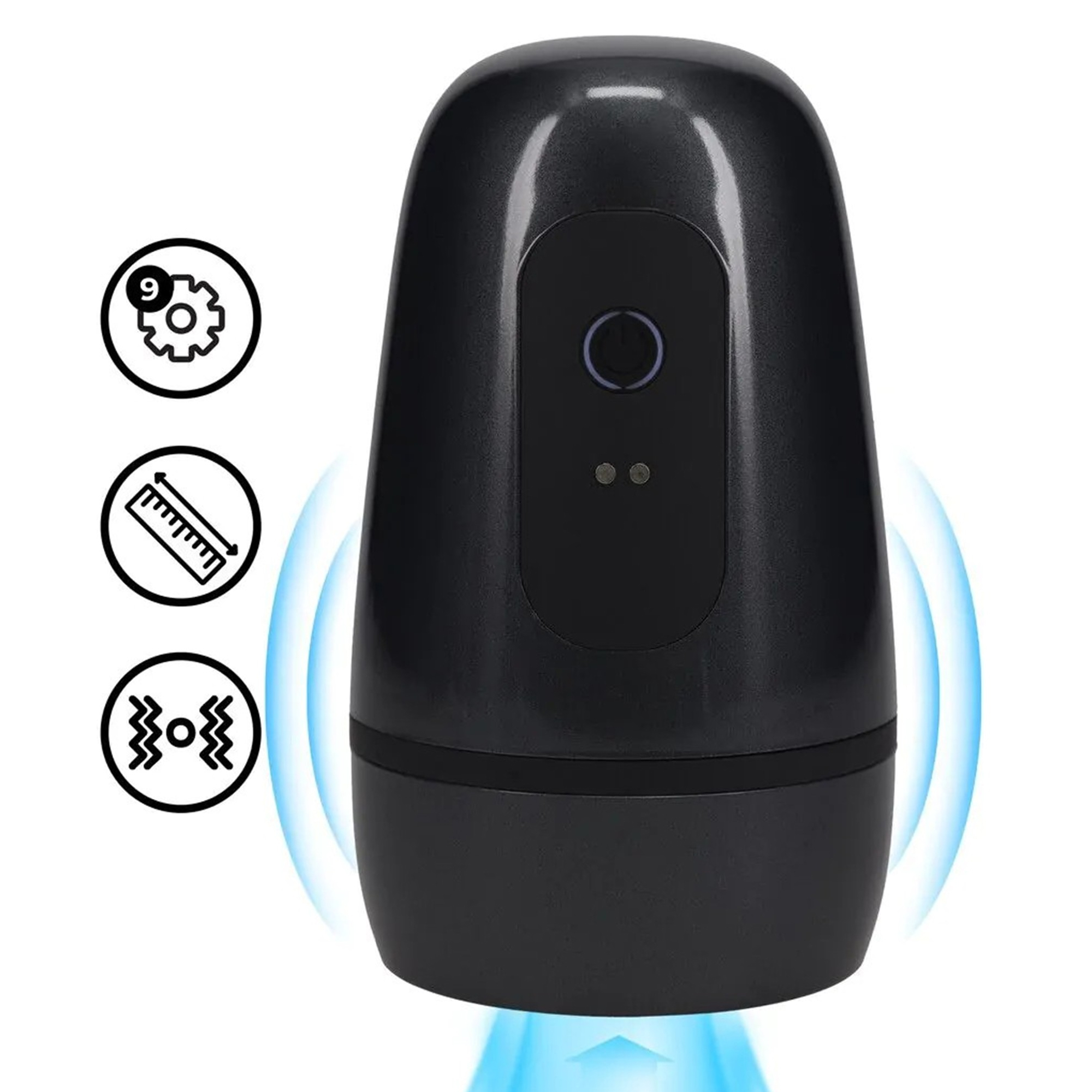 Pumped - Pulsar Negative Pressure Suction And Vibration Masturbator Pump - Black | Penispump | Intimast