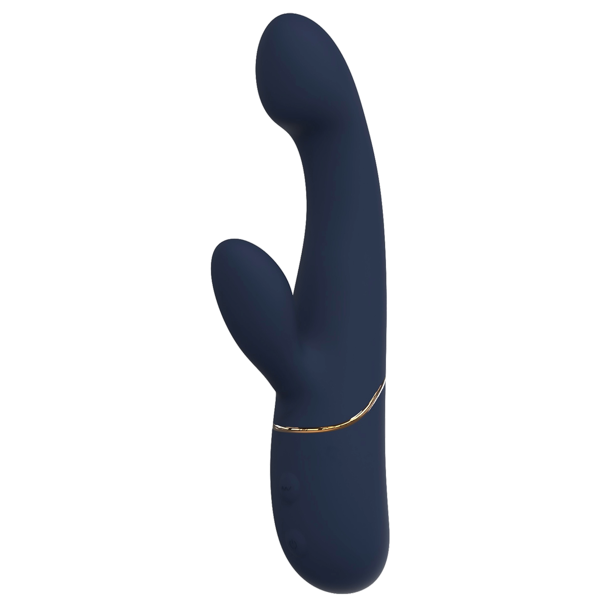Dreamtoys - Goddess Collection - Hestia Nodding Duo Vibrator - Blue | Rabbitvibrator | Intimast