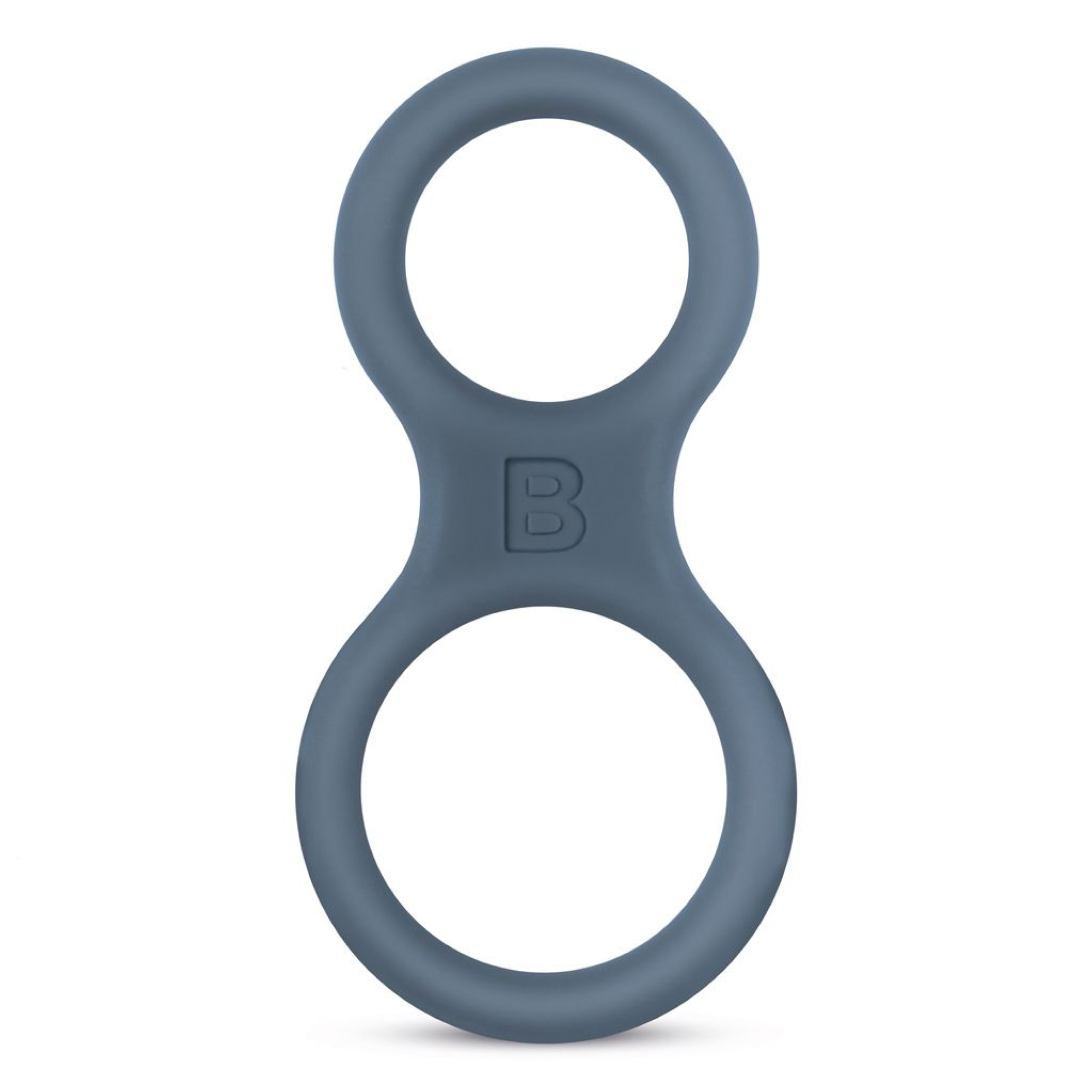 Boners - Silicone Cock Ring And Ball Stretcher - Grey | Penisring utan vibration | Intimast