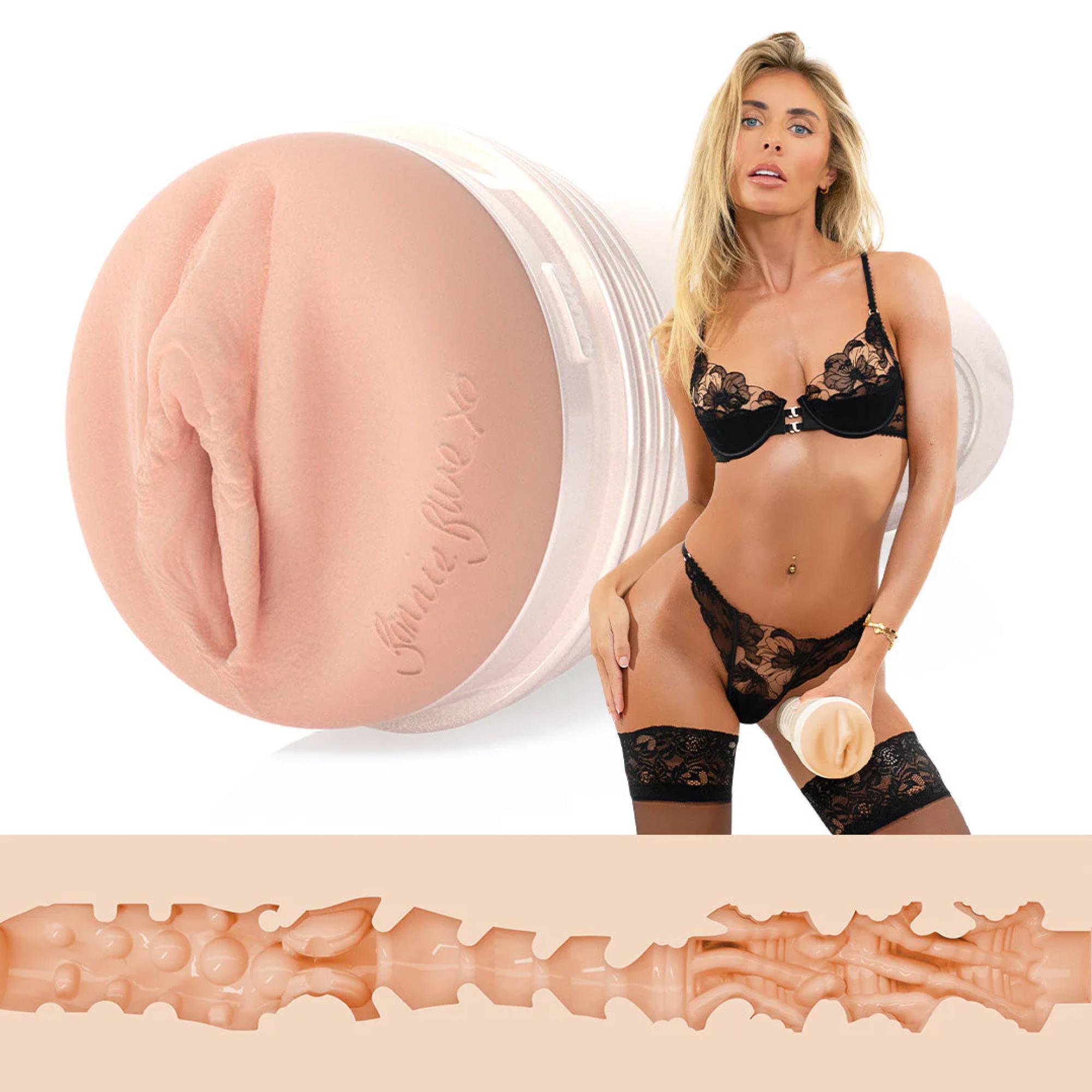 Fleshlight - Bonnie Blue 1K Signature Vagina Beige | Lösvagina | Intimast