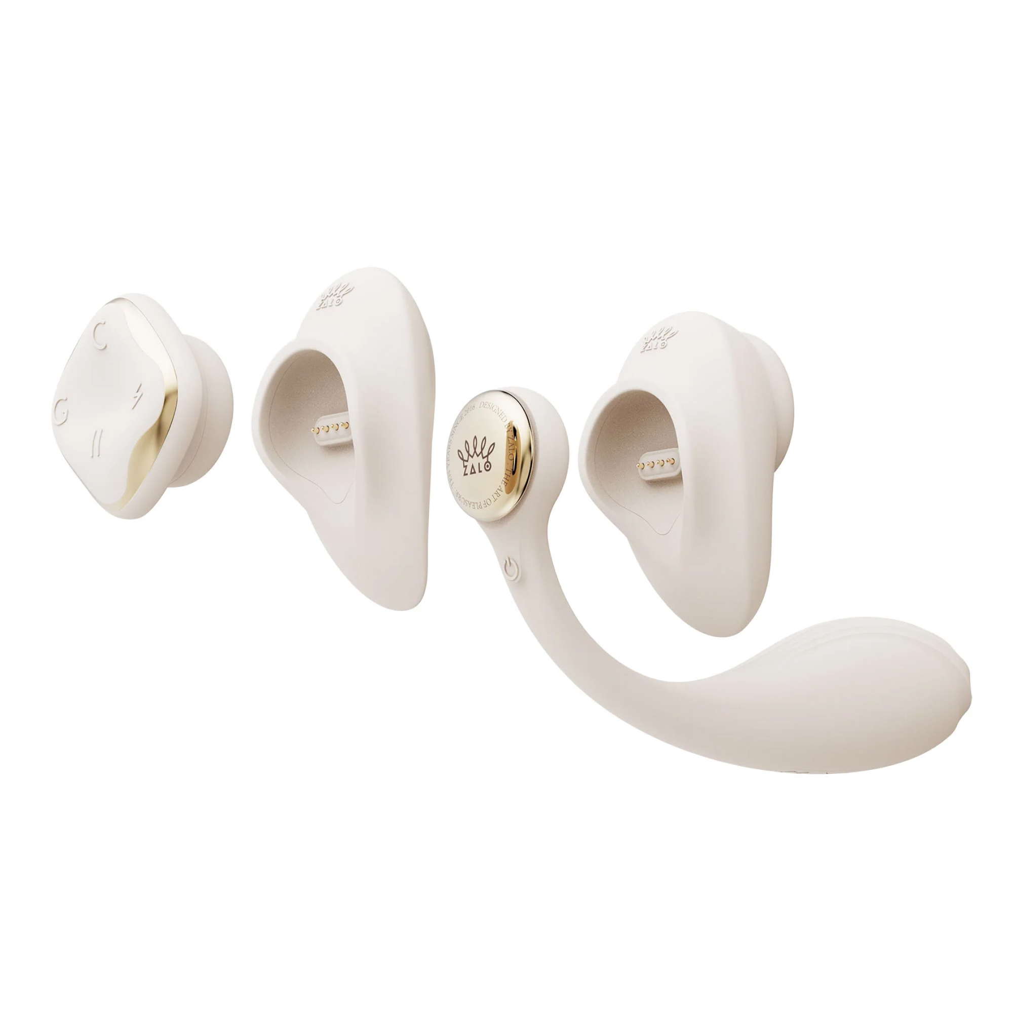 Zalo - Deya Wearable Panty Vibrator - White | Parvibrator med app | Intimast