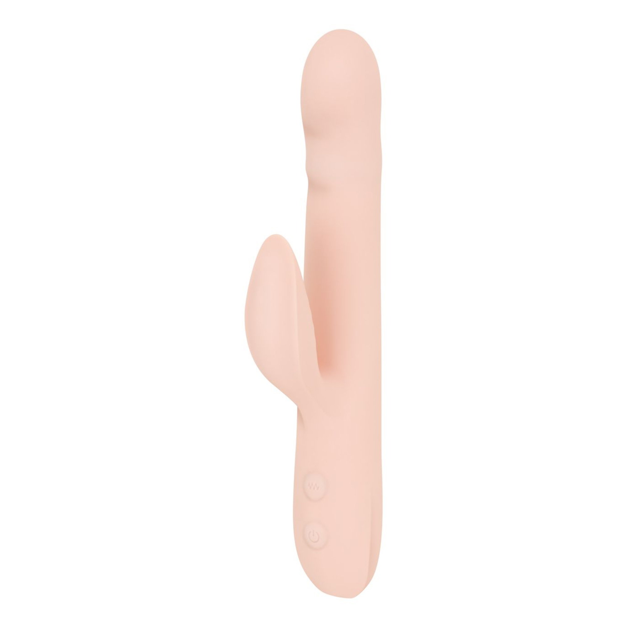 Good Vibes Only - Thrusting Vibrator - Soft Silicone - Pink