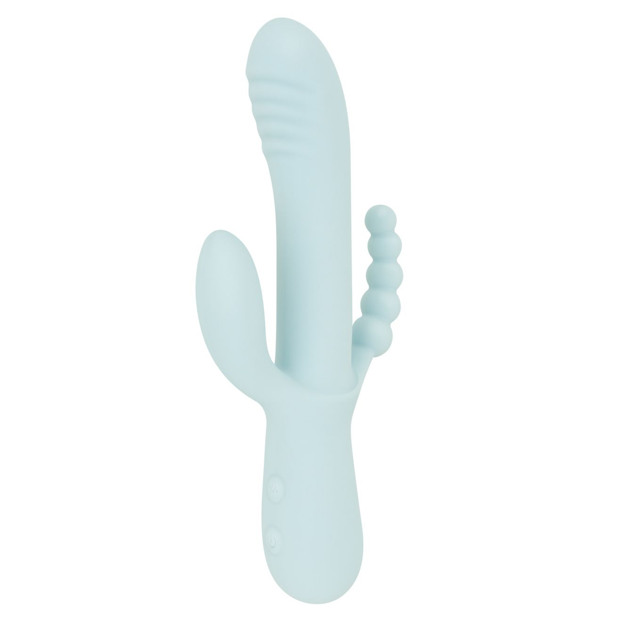Good Vibes Only - Triple Stimulation Vibe - Soft Silicone - Blue