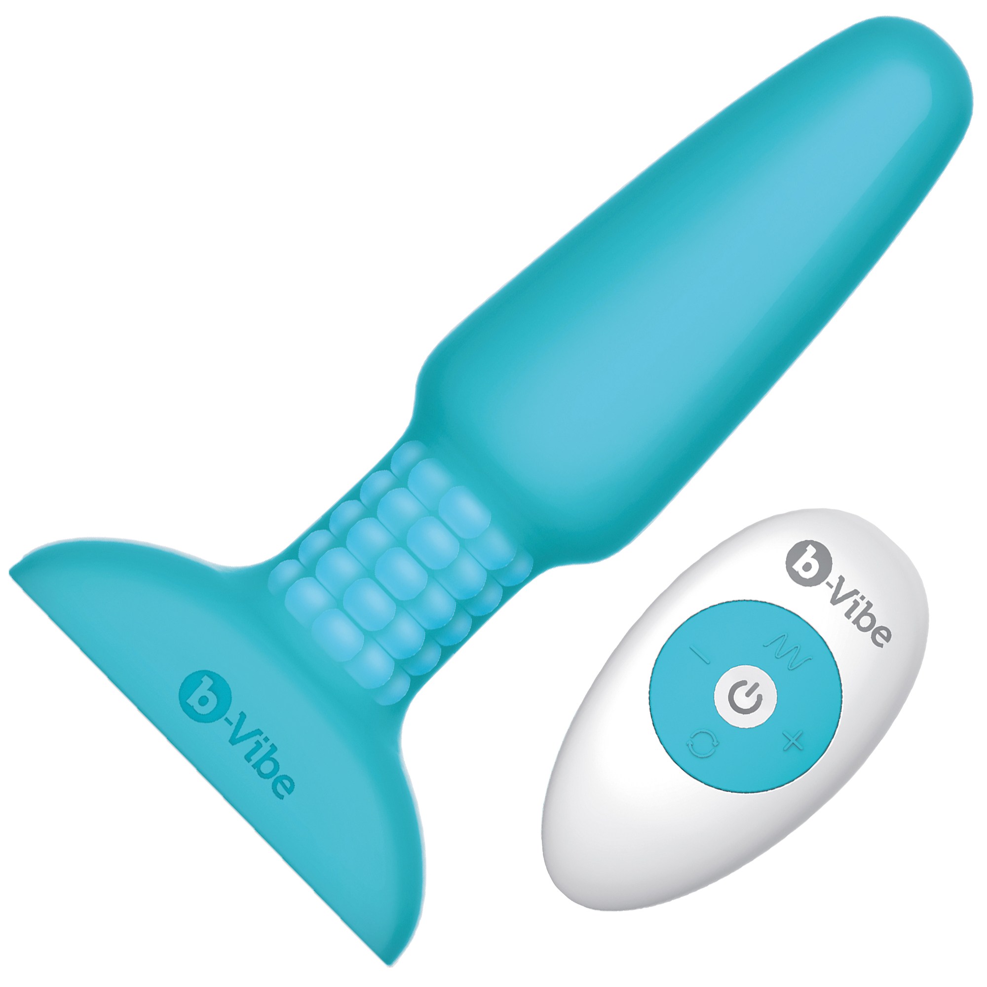 B-Vibe Rimming Plug Blue | Buttplug med vibrator | Intimast