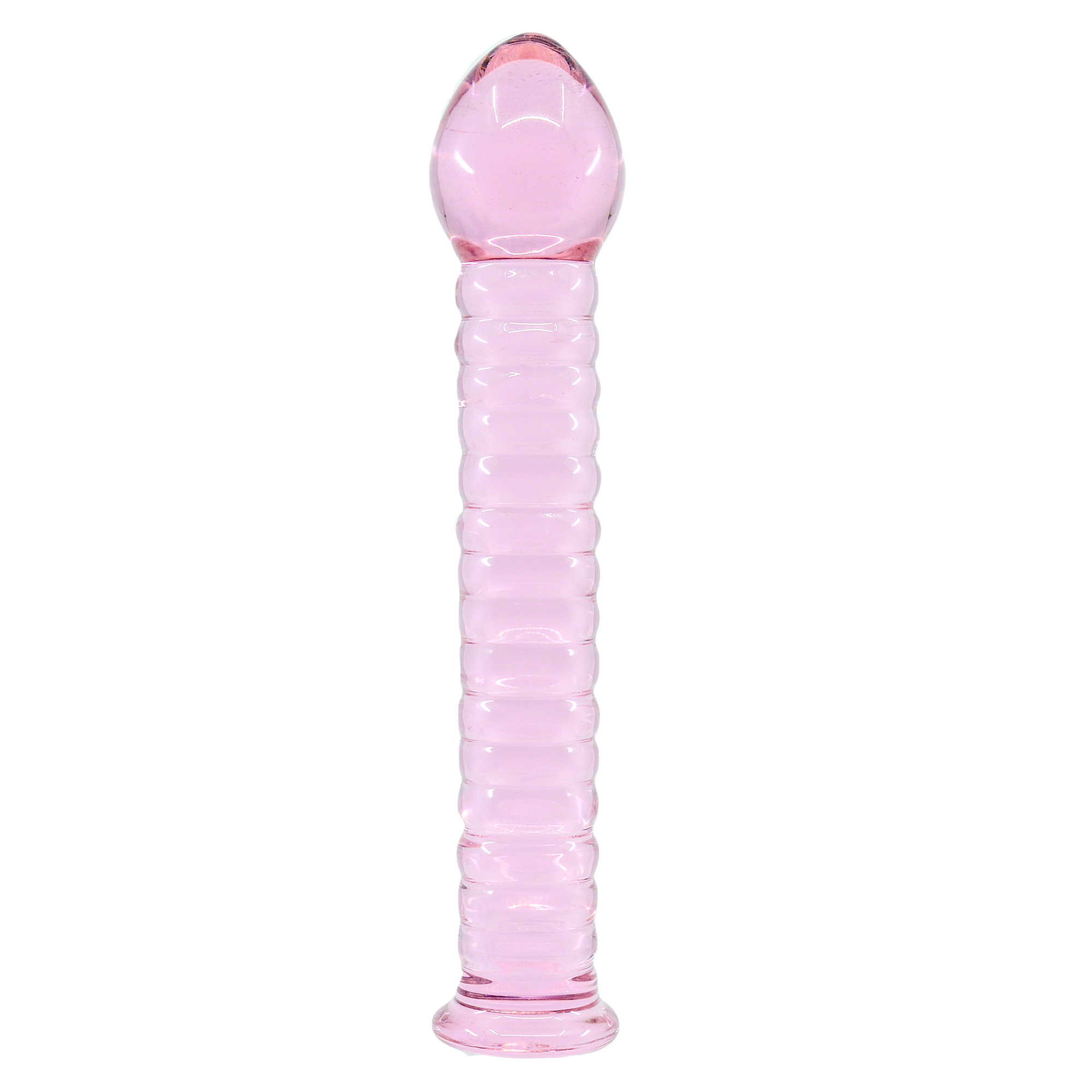 Glassy Rose Ripple Dildo | Glasdildo | Intimast