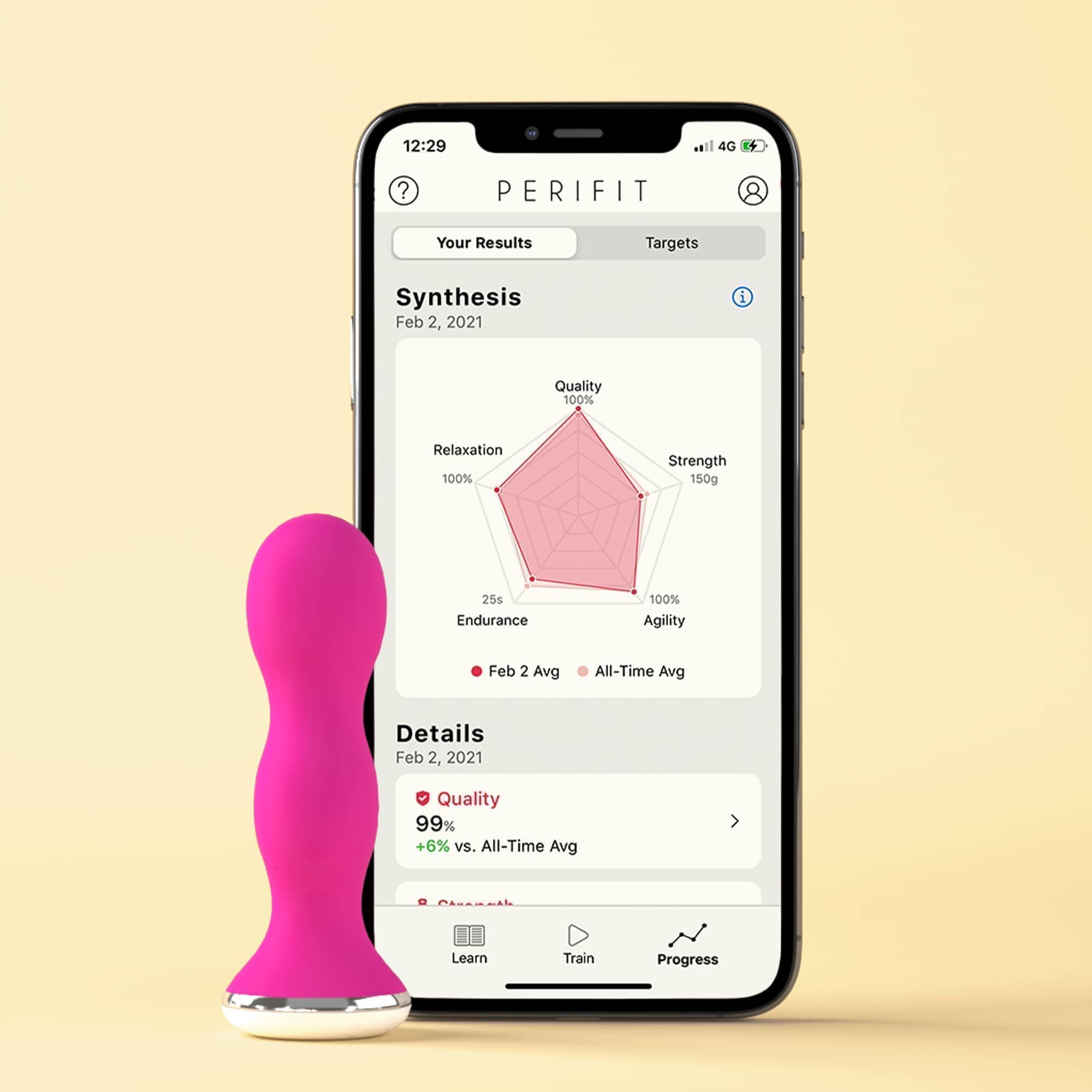 Perifit Kegel Trainer Pink | Geishakulor / Knipkulor | Intimast