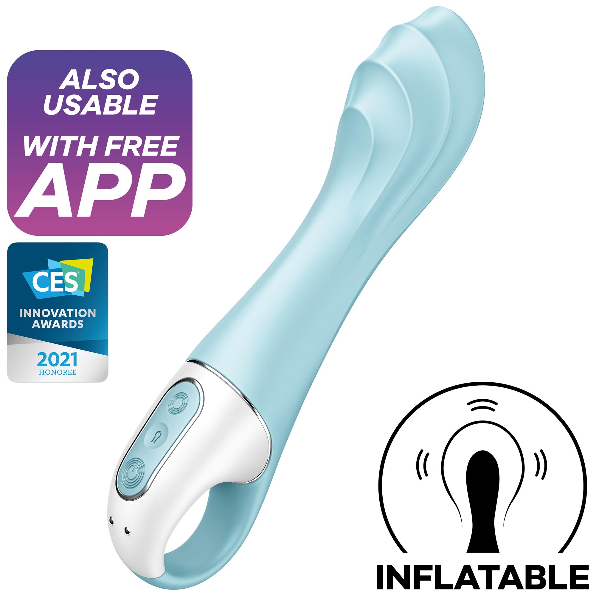 Air Pump Vibrator 5+ Blue