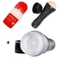 Ice Butt Crystal + Techa Masturbator + Pussy to go