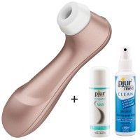 Satisfyer Pro 2 NY + glidmedel + rengöring