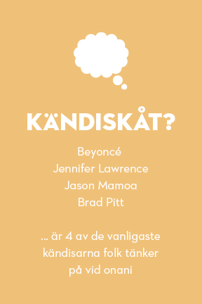 Kändiskåt? Beyoncé, Jennifer Lawrence, Jason Mamoa och Brad Pitt är 4 av de vanligaste kändisarna folk tänker på när de onanerar