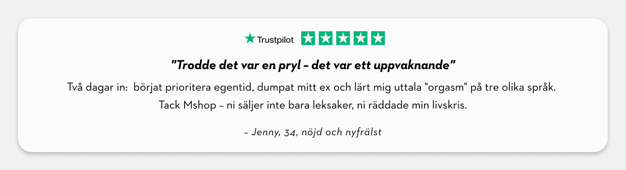 Trustpilot review