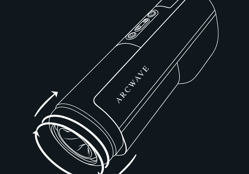 Illustration av Arcwave Thruster som stöter och roterar samtidigt