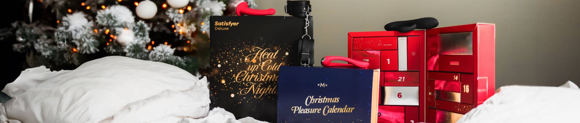 Sexiga julkalendrar hos Mshop - Satisfyer Premium och Naughty & Nice julkalender 2022