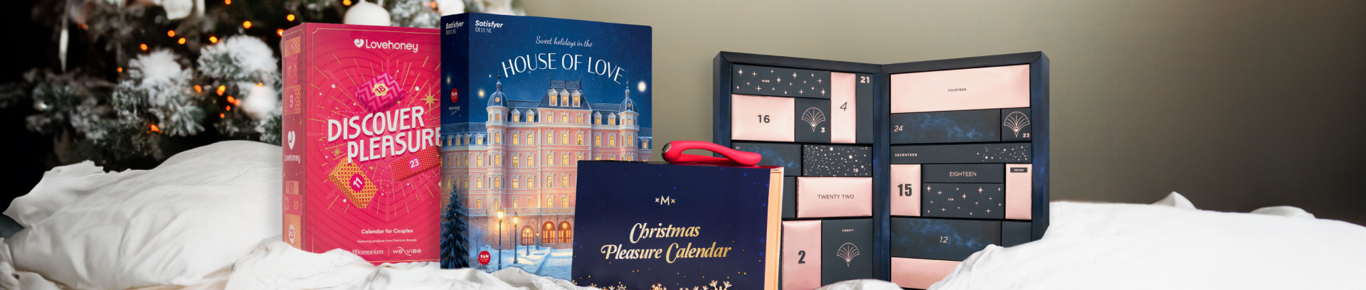 Sexiga julkalendrar hos Mshop - Satisfyer Deluxe och Naughty & Nice julkalender 2025