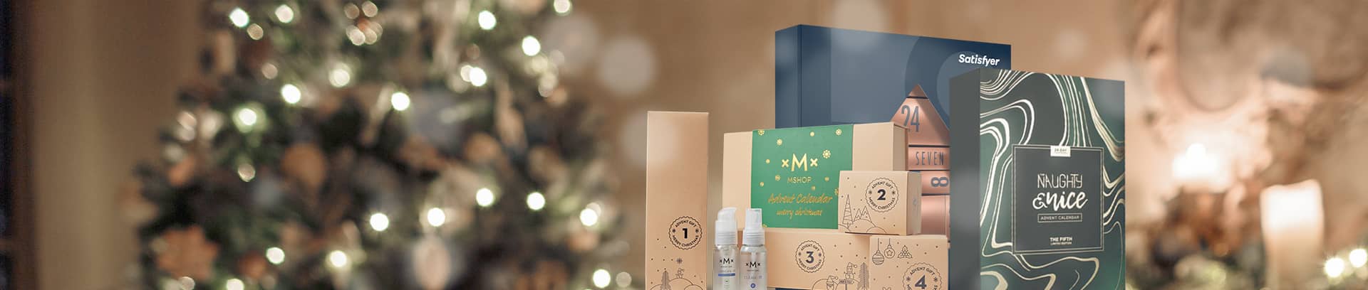 Sexiga julkalendrar hos Mshop - Satisfyer Premium och Naughty & Nice julkalender 2022